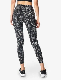 Sweaty Betty Power Dapple-print High-rise Stretch-jersey Leggings -Reiss Shop R03995025 GREYDAPPLEPRINT ALT03