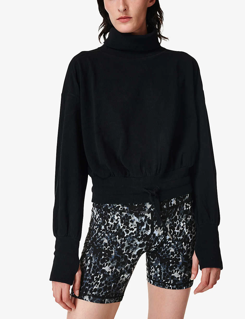 Sweaty Betty Melody Fleece Cotton-blend Sweatshirt 3 Sweaty Betty Melody Fleece Cotton-blend Sweatshirt - Image 3