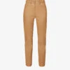 Joseph Teddy Straight-leg High-rise Leather Trousers