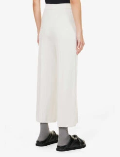 Joseph Pleated Wide-leg High-rise Wool-blend Trousers -Reiss Shop R03996157 IVORY ALT03