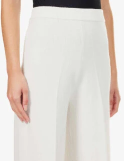 Joseph Pleated Wide-leg High-rise Wool-blend Trousers -Reiss Shop R03996157 IVORY ALT04