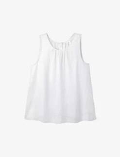 Sleeveless Linen Top