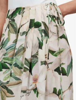 AllSaints Maria Floral-print Woven Sarong -Reiss Shop R04006696 CHALKWHITE ALT04