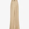 AllSaints Petra High-rise Wide-leg Linen-blend Trousers