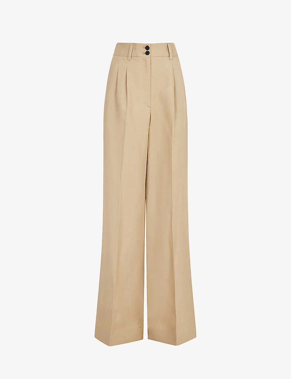 AllSaints Petra High-rise Wide-leg Linen-blend Trousers 1 AllSaints Petra High-rise Wide-leg Linen-blend Trousers