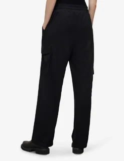 AllSaints Carissa Straight-leg Stretch-recycled Polyester Trousers -Reiss Shop R04009315 BLACK ALT03