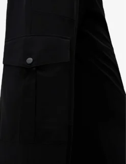 AllSaints Carissa Straight-leg Stretch-recycled Polyester Trousers -Reiss Shop R04009315 BLACK ALT04