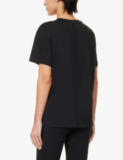 Lululemon All Yours Loose-fit Cotton-jersey T-shirt 8 Lululemon All Yours Loose-fit Cotton-jersey T-shirt -Reiss Shop R04044731 BLACK ALT03