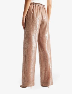 Ted Baker Milleit Wide-leg Mid-rise Woven Trousers 7 Ted Baker Milleit Wide-leg Mid-rise Woven Trousers -Reiss Shop R04051539 PLPINK ALT03