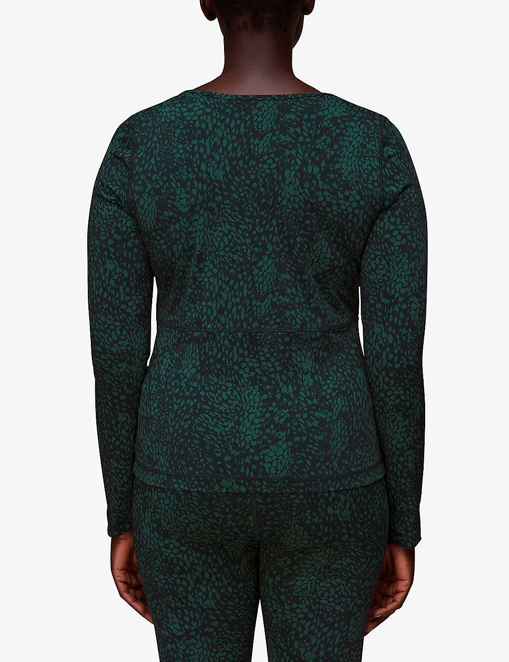 Whistles Animal-print Square-neck Recycled-nylon Sports Top 4 Whistles Animal-print Square-neck Recycled-nylon Sports Top - Image 4