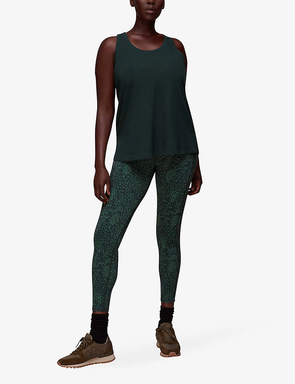 Whistles Scoop-neck Racerback Cotton Vest Top 2 Whistles Scoop-neck Racerback Cotton Vest Top - Image 2