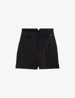 Ikks Belted High-waisted Stretch-woven Shorts