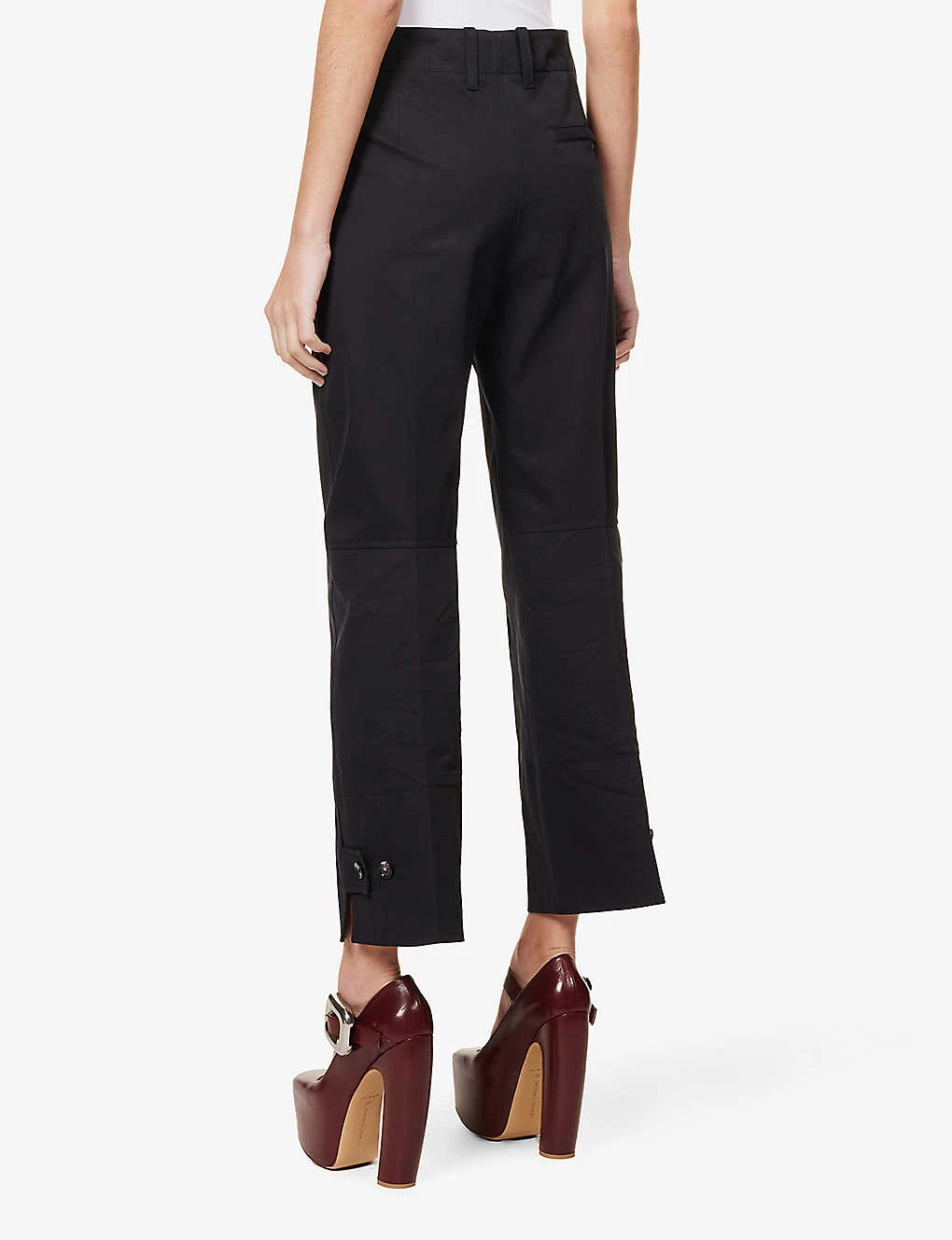 Bottega Veneta Wide-leg High-rise Wool Trousers 4 Bottega Veneta Wide-leg High-rise Wool Trousers - Image 4