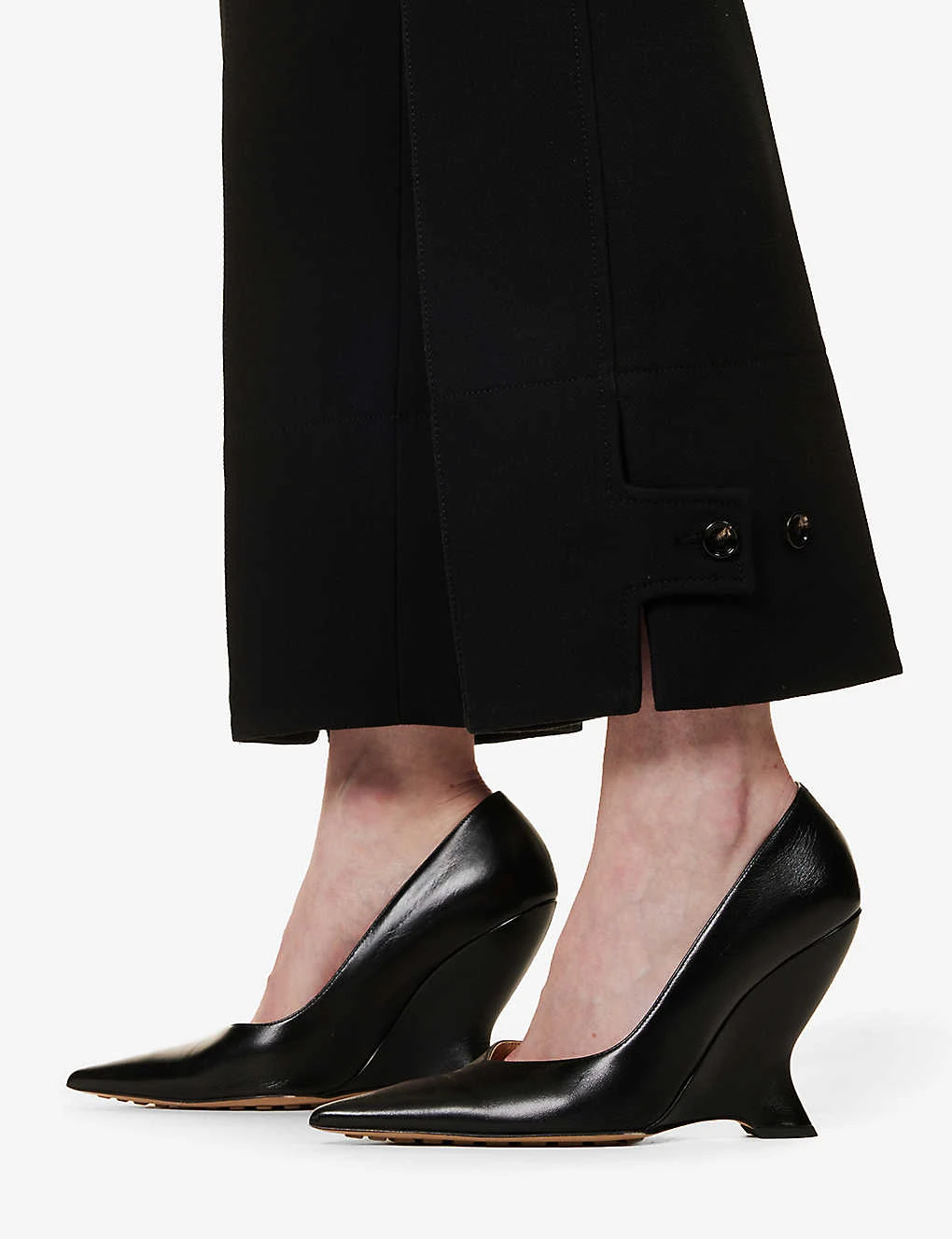 Bottega Veneta Pressed-crease Wide-leg High-rise Woven Trousers 5 Bottega Veneta Pressed-crease Wide-leg High-rise Woven Trousers - Image 5