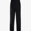 Whistles High-rise Wide-leg Cropped Velvet Trousers