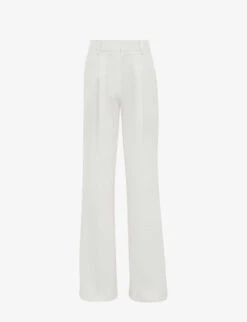 Reiss Tatum Wide-leg Crepe Trousers