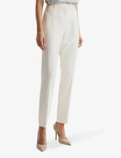 Reiss Ember Slim-leg Woven Trousers -Reiss Shop R04068060 CREAM ALT02