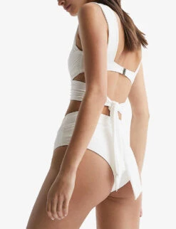 Reiss Cristina High-rise Bikini Bottoms 8 Reiss Cristina High-rise Bikini Bottoms -Reiss Shop R04068292 WHITE ALT03