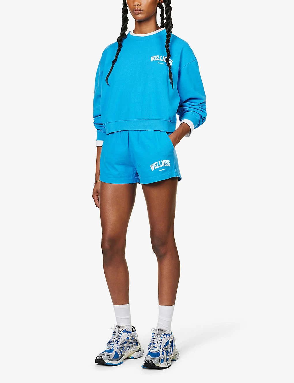 Wellness Graphic-print Mid-rise Cotton-jersey Shorts 2 Wellness Graphic-print Mid-rise Cotton-jersey Shorts - Image 2