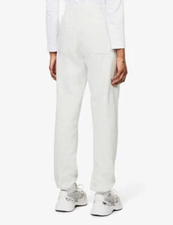 Upper East Side Logo-print Cotton-jersey Jogging Bottoms -Reiss Shop R04068996 HEATHERGRAYFOREST ALT03