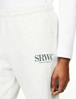 Upper East Side Logo-print Cotton-jersey Jogging Bottoms -Reiss Shop R04068996 HEATHERGRAYFOREST ALT04