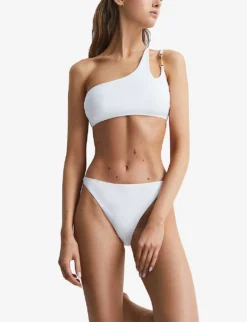 Reiss Alani One-shoulder Bikini Top 7 Reiss Alani One-shoulder Bikini Top -Reiss Shop R04070756 WHITE ALT02
