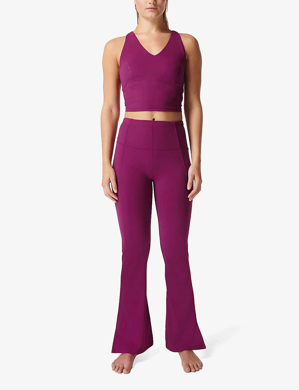 Sweaty Betty Flared Super High-rise Stretch-woven Yoga Trousers 2 Sweaty Betty Flared Super High-rise Stretch-woven Yoga Trousers - Image 2
