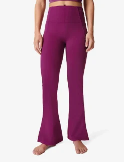 Sweaty Betty Flared Super High-rise Stretch-woven Yoga Trousers 7 Sweaty Betty Flared Super High-rise Stretch-woven Yoga Trousers -Reiss Shop R04074846 AMARANTHPINK ALT02