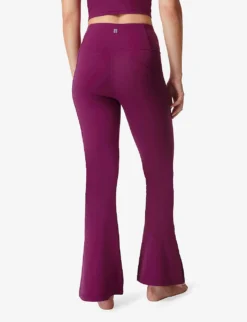 Sweaty Betty Flared Super High-rise Stretch-woven Yoga Trousers 8 Sweaty Betty Flared Super High-rise Stretch-woven Yoga Trousers -Reiss Shop R04074846 AMARANTHPINK ALT03