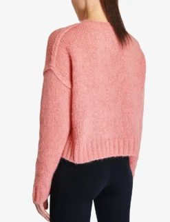 Sweaty Betty Boxy Knitted Jumper -Reiss Shop R04074862 BLOOMPINK ALT03