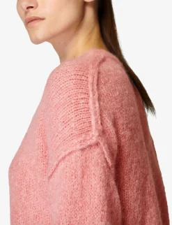Sweaty Betty Boxy Knitted Jumper -Reiss Shop R04074862 BLOOMPINK ALT04