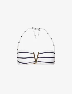 Long Island Recycled Polyester-blend Halter-neck Bikini Top