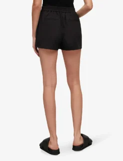 AllSaints Aleida Drawstring Stretch-woven Shorts -Reiss Shop R04080466 BLACK ALT03