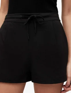 AllSaints Aleida Drawstring Stretch-woven Shorts -Reiss Shop R04080466 BLACK ALT04