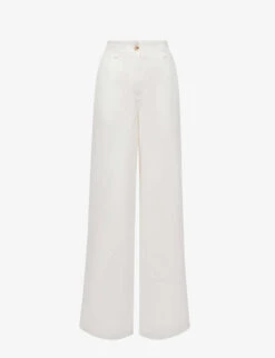 Reiss Demi Wide-leg Linen Trousers