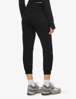 Lululemon Scuba Cropped Cotton-blend Jogging Bottoms -Reiss Shop R04082426 BLACK ALT03