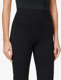 Girlfriend Collective Compression Flared High-rise Stretch-recycled Polyester Leggings -Reiss Shop R04083184 BLACK ALT04