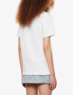 FIORUCCI Angels Graphic-print Cotton-jersey T-shirt -Reiss Shop R04083437 WHITE ALT03