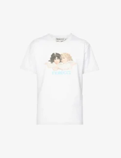 FIORUCCI Angels Graphic-print Cotton-jersey T-shirt