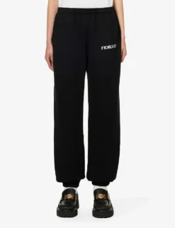 FIORUCCI Angels Brand-print Cotton-jersey Jogging Bottoms -Reiss Shop R04083441 BLACK ALT02