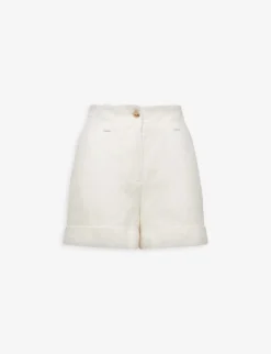 Reiss Demi Patch-pocket Linen Shorts
