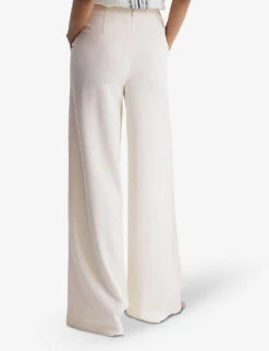 Reiss Carlie Wide-leg Mid-rise Stretch-woven Trousers 8 Reiss Carlie Wide-leg Mid-rise Stretch-woven Trousers -Reiss Shop R04086993 CREAM ALT03