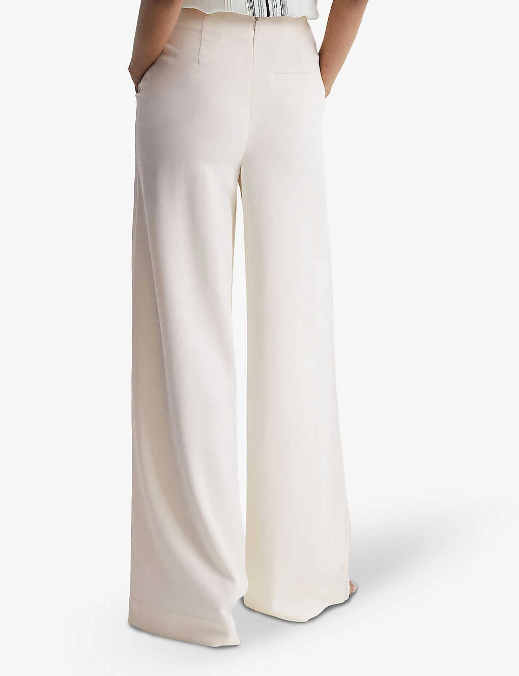 Reiss Carlie Wide-leg Mid-rise Stretch-woven Trousers 4 Reiss Carlie Wide-leg Mid-rise Stretch-woven Trousers - Image 4