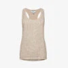 Reiss Brooklyn Scoop-neck Embellished Top