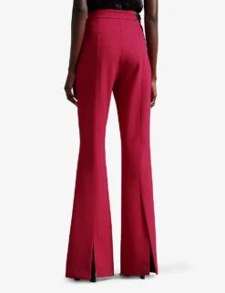 Ted Baker Halleit Flared-leg Stretch-woven Trousers -Reiss Shop R04087283 DEEPPINK ALT03