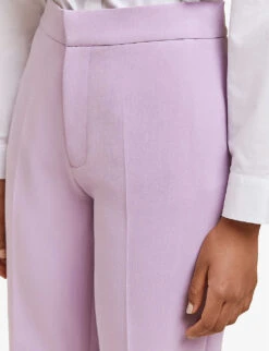 By Malina Rosetta Straight-leg High-rise Stretch-woven Trousers -Reiss Shop R04087780 LILAC ALT04