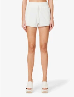 Melissa Odabash Harley Mid-rise Cotton-blend Shorts -Reiss Shop R04090070 WHITE ALT02