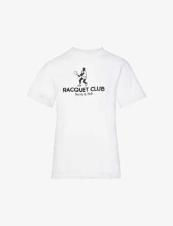 Raquet Graphic-print Cotton-jersey T-shirt