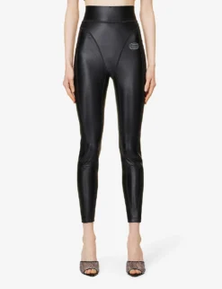 ALEXANDER WANG Panelled Slim-fit Stretch-woven Leggings -Reiss Shop R04090356 BLACK ALT02