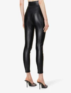 ALEXANDER WANG Panelled Slim-fit Stretch-woven Leggings -Reiss Shop R04090356 BLACK ALT03